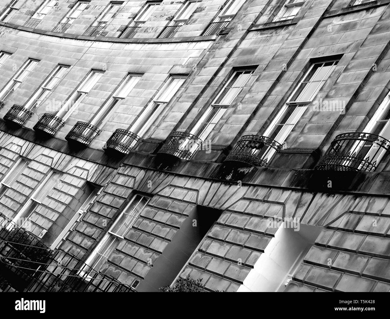 Maisons mitoyennes, Édimbourg, Écosse. Banque D'Images