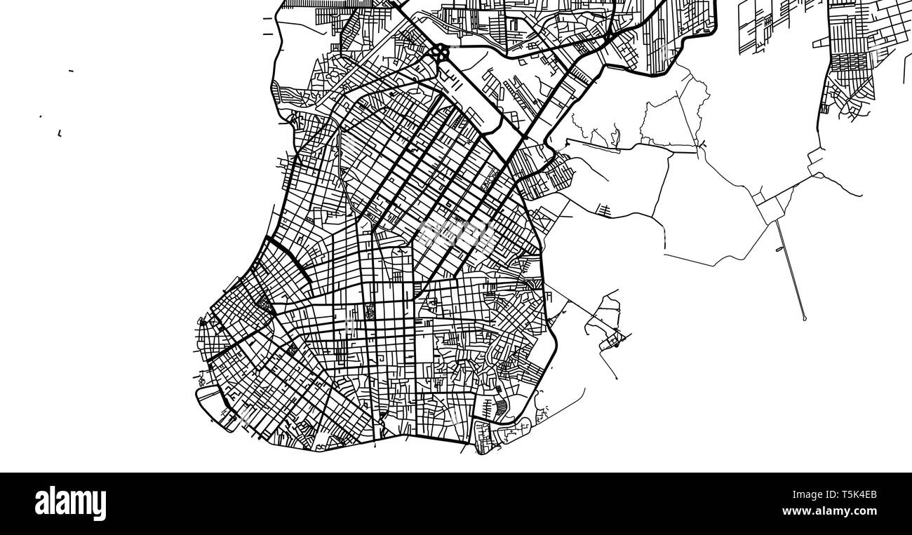 Vecteur urbain plan de la ville de Belem, Brésil Illustration de Vecteur