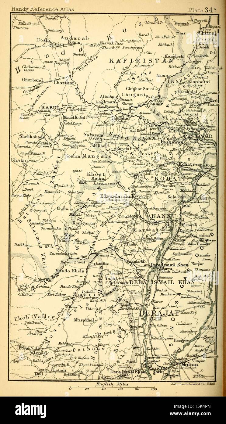 Belle vintage hand drawn site illustrations de l'Afghanistan à partir de vieux livre. Peut être utilisé comme élément décoratif ou d'affiches pour l'intérieur. Banque D'Images