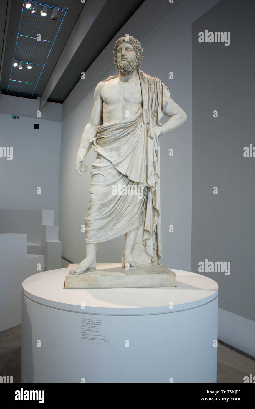 Le Louvre Lens : Zeus, roi des dieux,après PHIDIAS (Ca 460-430 BC) Banque D'Images
