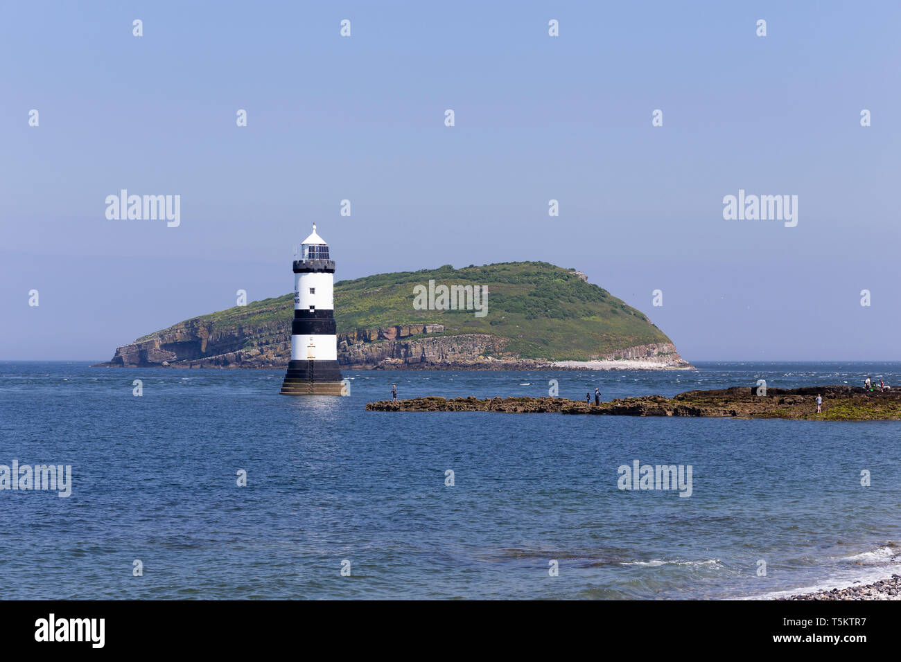 Phare de Penmon Point, Anglesey Banque D'Images