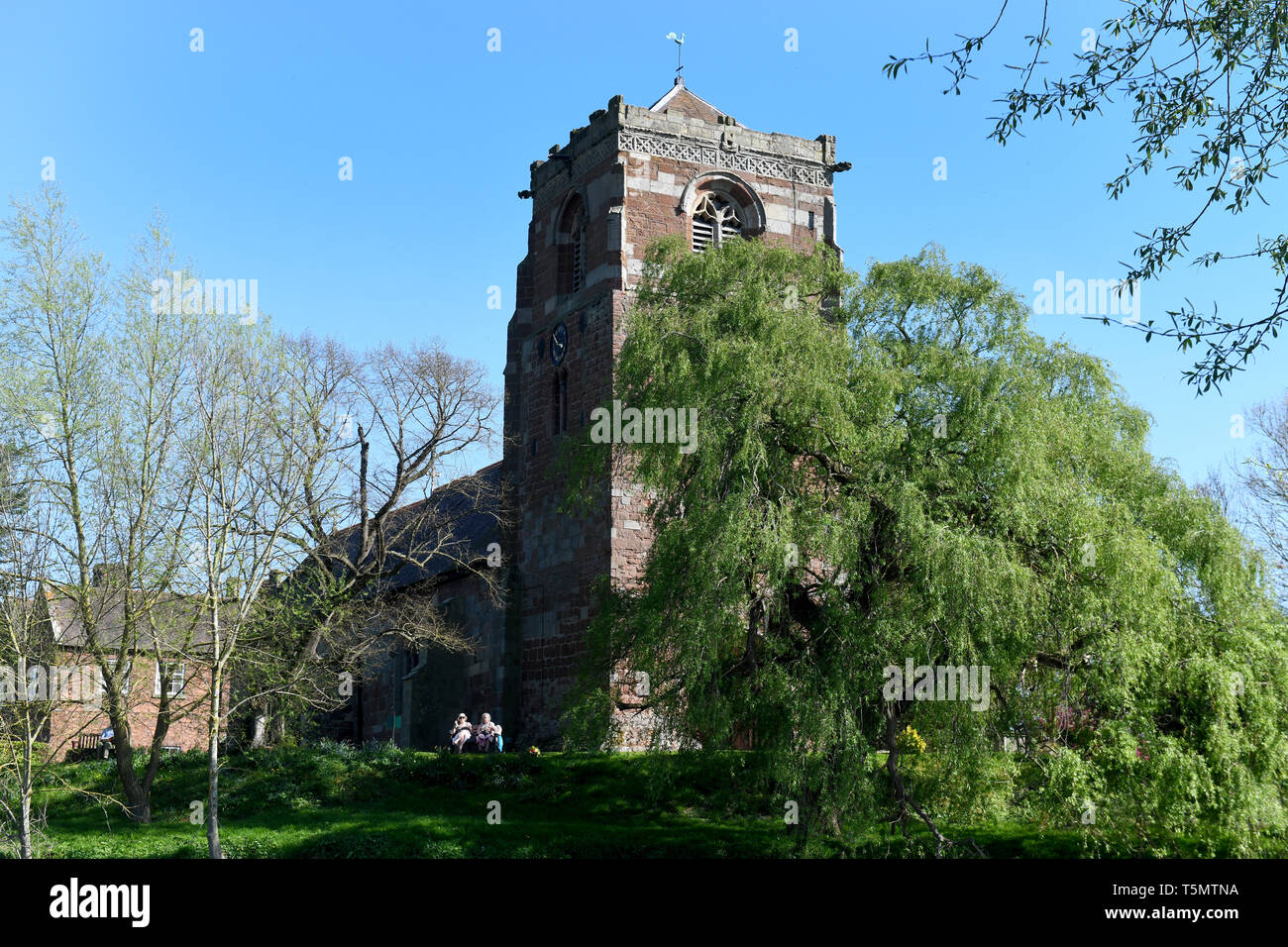 L'EATA St, dans le village de Atcham, Shropshire, Angleterre. Banque D'Images