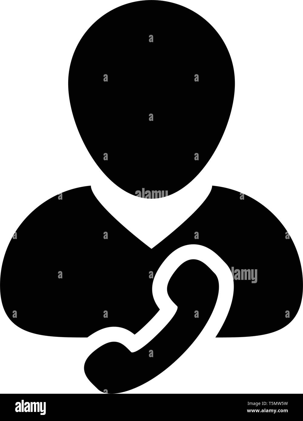 L'icône de la ligne d'aide de l'utilisateur profil mâle vecteur personne avatar avec symbole de téléphone pour contacter des entreprises et de la communication en couleur plate pictogramme glyphe illustrat Illustration de Vecteur