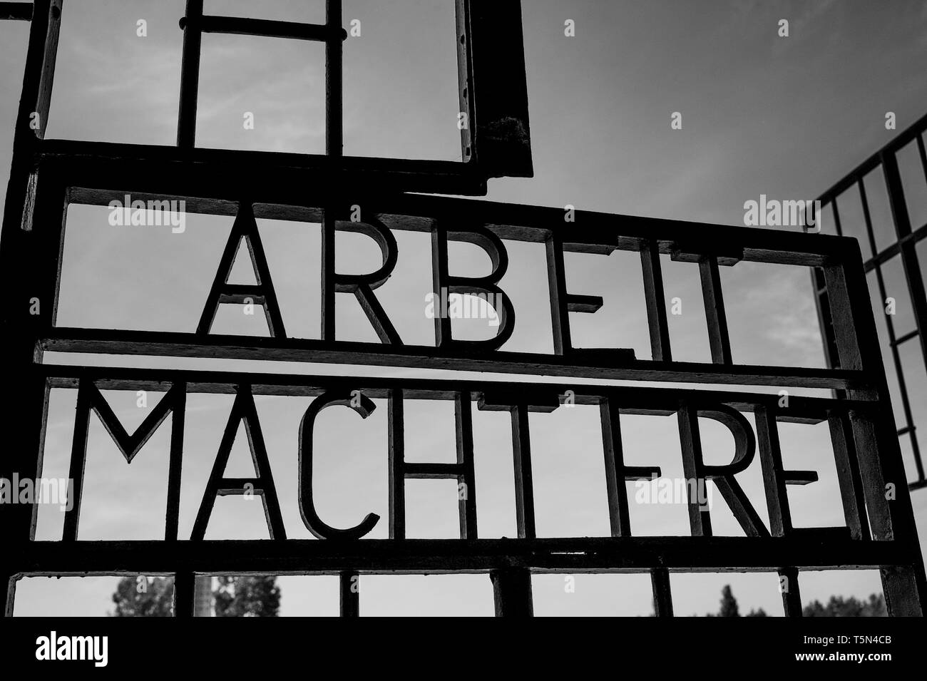 Oranienburg-Sachsenhausen reste du camp de concentration nazi, Oranienburg, Allemagne Banque D'Images