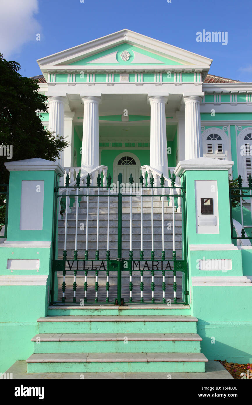 Une villa à Willemstad sur Curacao - Caraïbes Banque D'Images