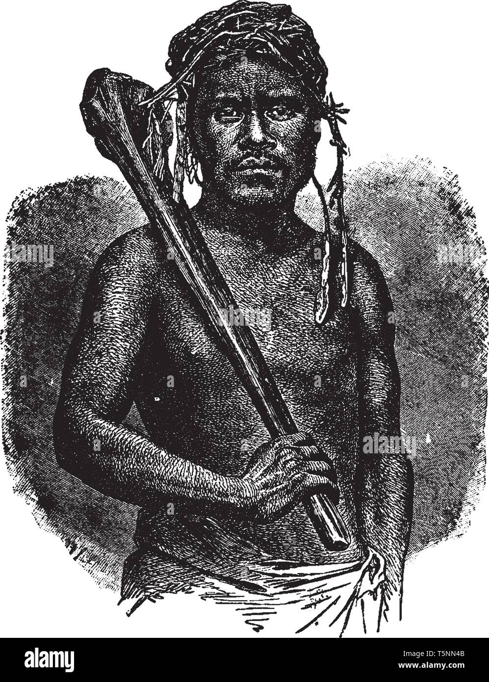 cannibal-tribe-banque-d-images-vectorielles-alamy