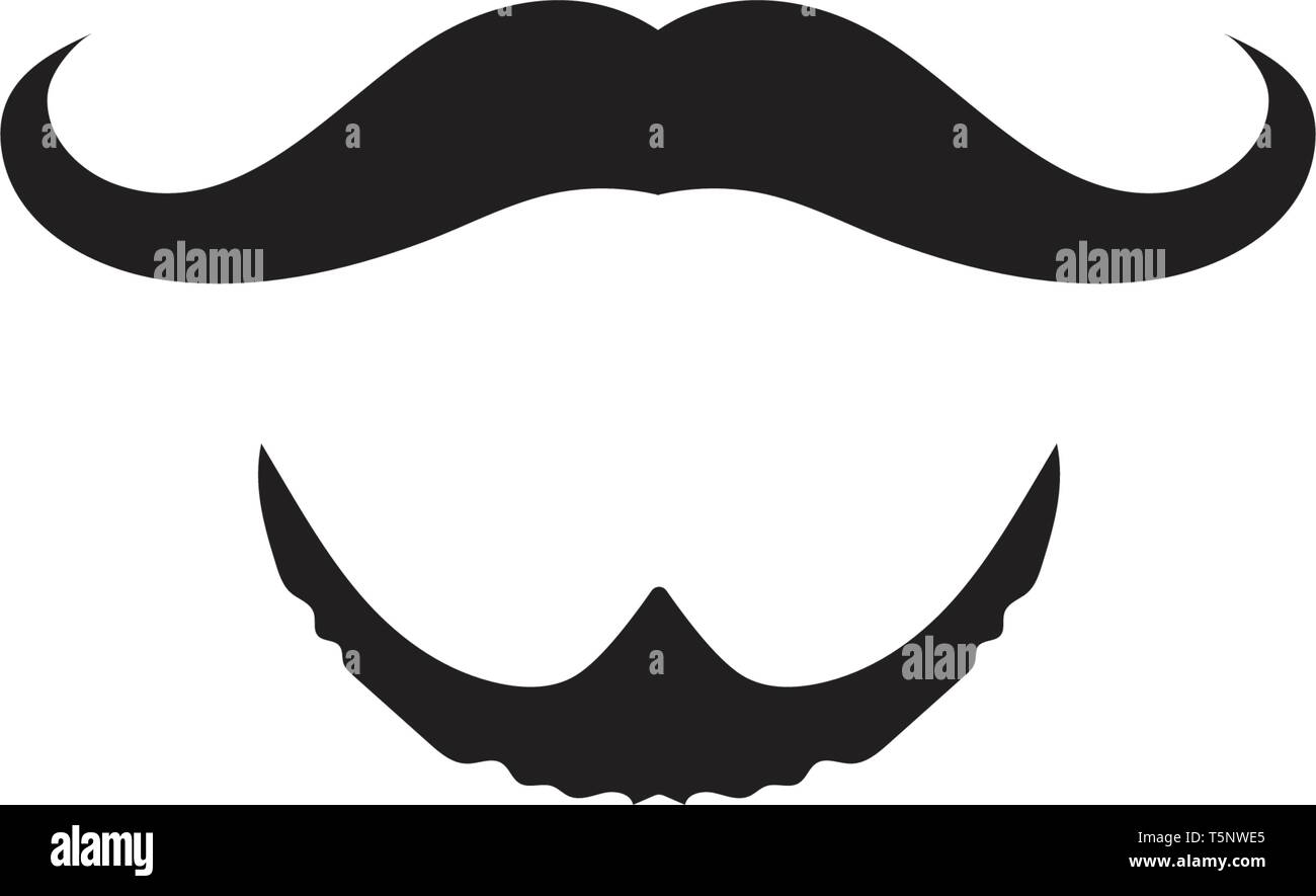 Logo vector moustache Illustration de Vecteur