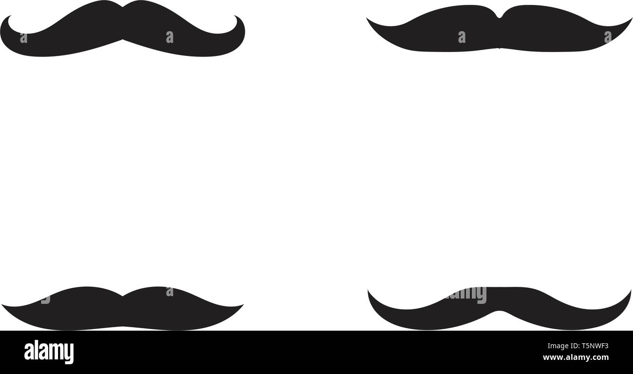 Logo vector moustache Illustration de Vecteur