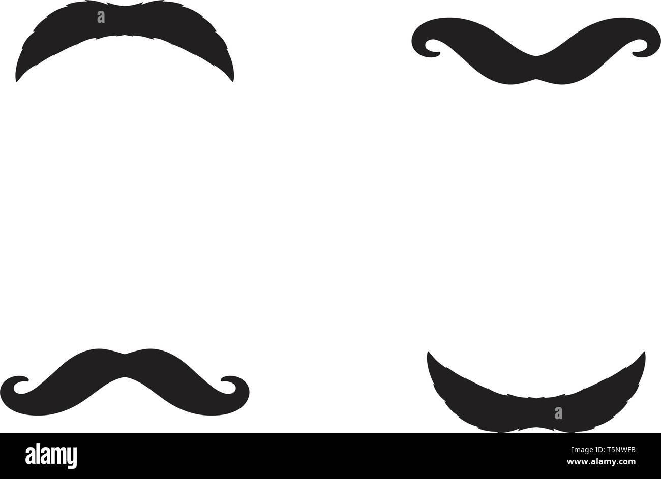 Logo vector moustache Illustration de Vecteur