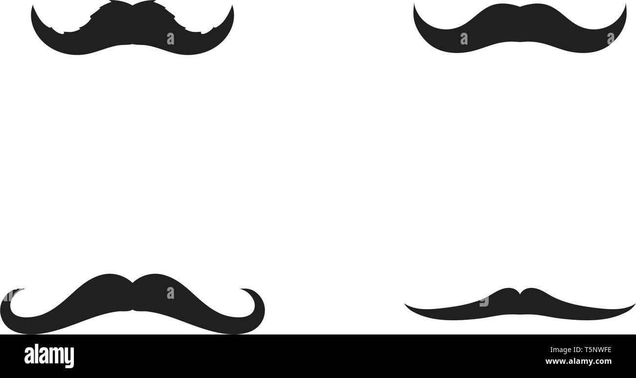 Logo vector moustache Illustration de Vecteur