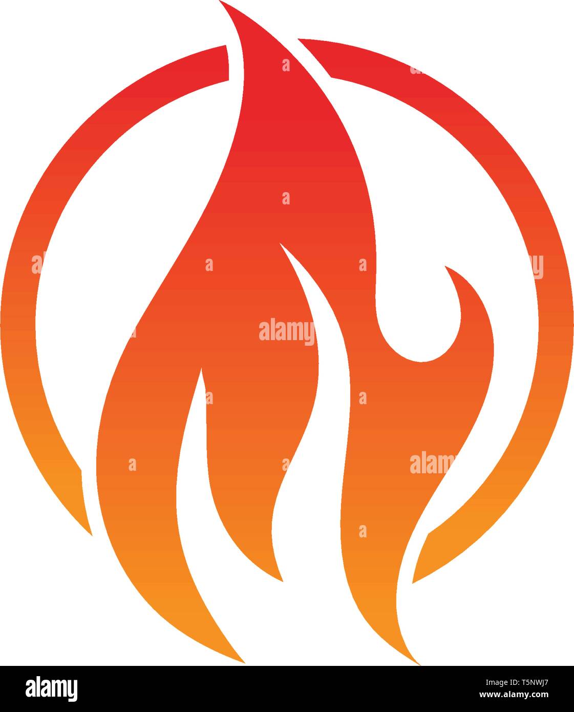 Feu flamme Modèle Logo Icône vecteur Pétrole, gaz et énergie concept logo Illustration de Vecteur