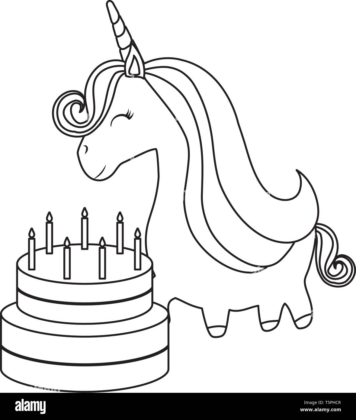 Cute Animal Unicorn Avec Gateau D Anniversaire Vector Illustration Design Image Vectorielle Stock Alamy Cute Animal Unicorn Avec Gateau D Anniversaire Vector Illustration Design Image Vectorielle Stock Alamy