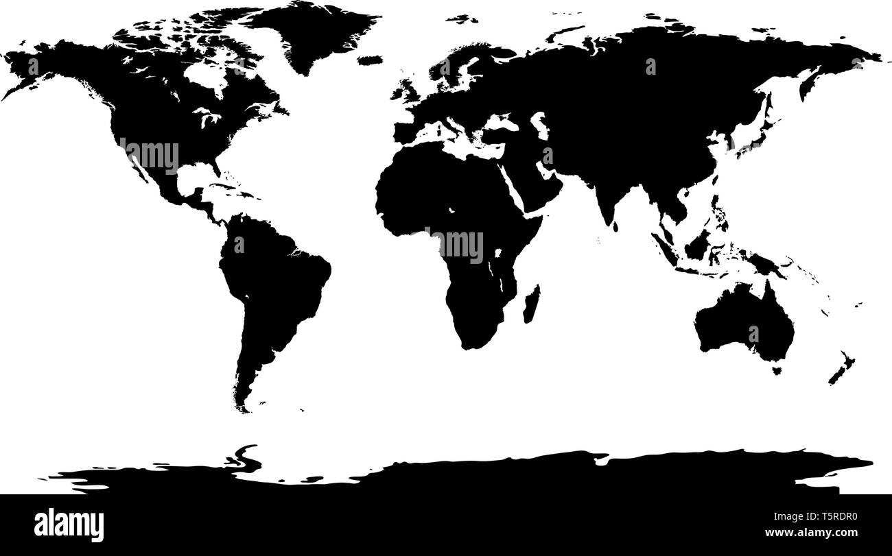 World map background noir. Pochoir sur fond blanc Worldmap Illustration de Vecteur