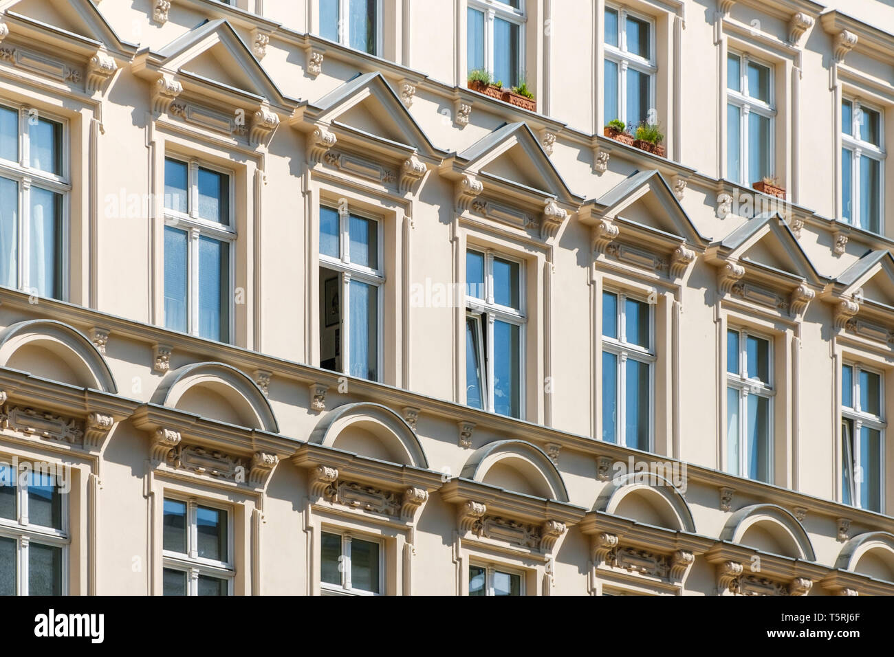 Façade de maison, l'extérieur du bâtiment - contexte Banque D'Images