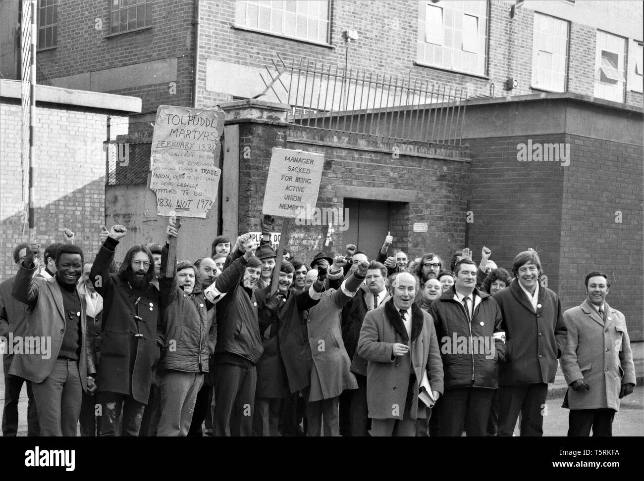 Grève à l'Union Carburretors Zenith, Londres, 1973 Banque D'Images