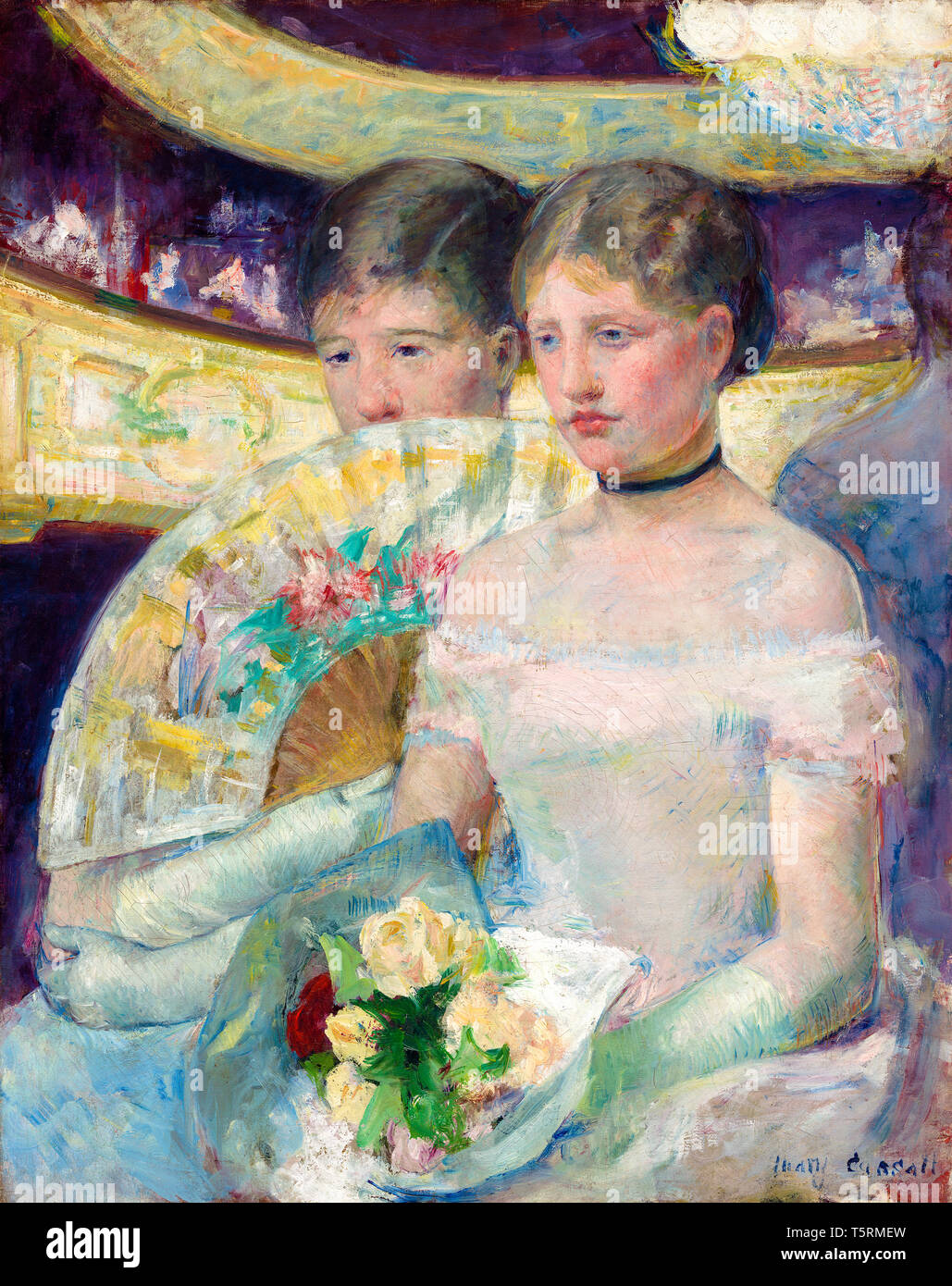 Mary Cassatt, La Loge, peinture, ch. 1878-1880 Banque D'Images