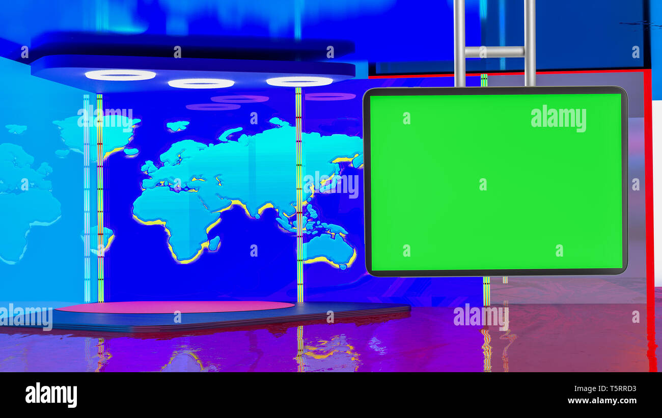 News Virtual Tv Set Background Studio De Diffusion Avec Suspendue Greenscreen Photo Stock Alamy News Virtual Tv Set Background Studio De Diffusion Avec Suspendue Greenscreen Photo Stock Alamy