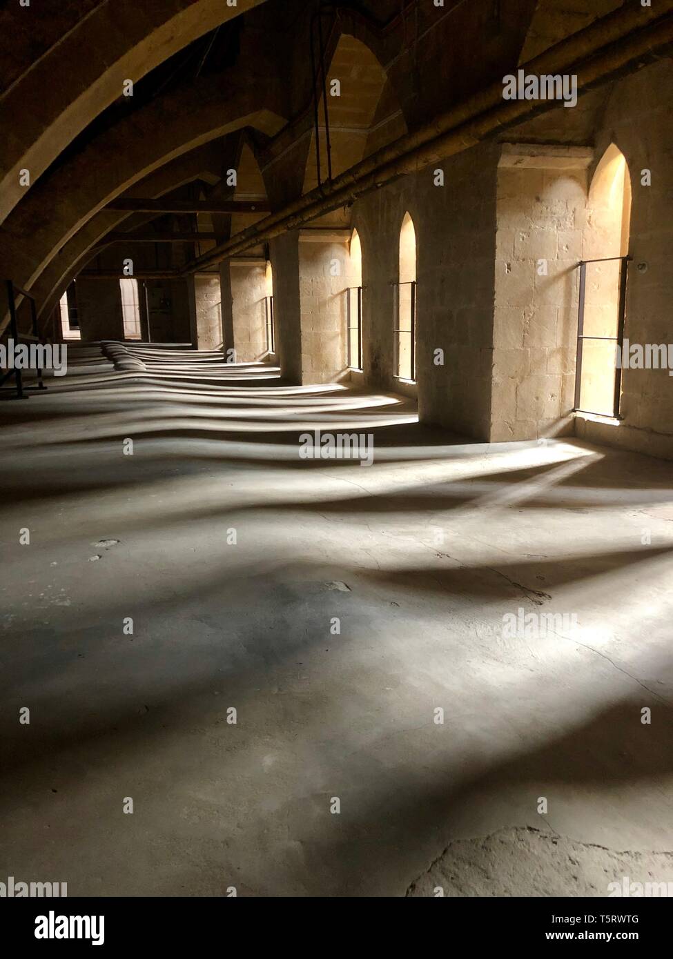 Wells Cathedral et arcs-boutants. Banque D'Images