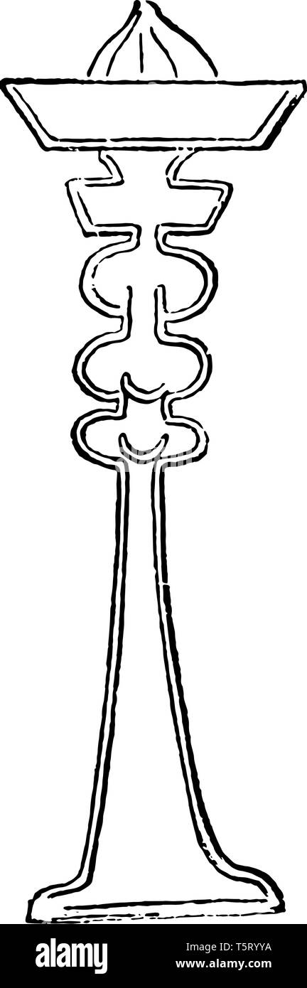 Un dessin de Triangle avec point de visée, vintage dessin ou gravure illustration. Illustration de Vecteur