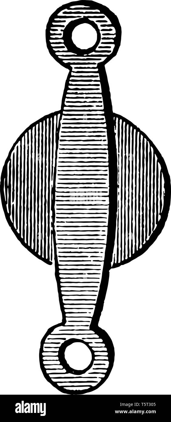 C'est l'image de la support de fer Gaulois. La forme de l'appui est rempli avec les plus petites lignes, vintage dessin ou gravure illustratio Illustration de Vecteur