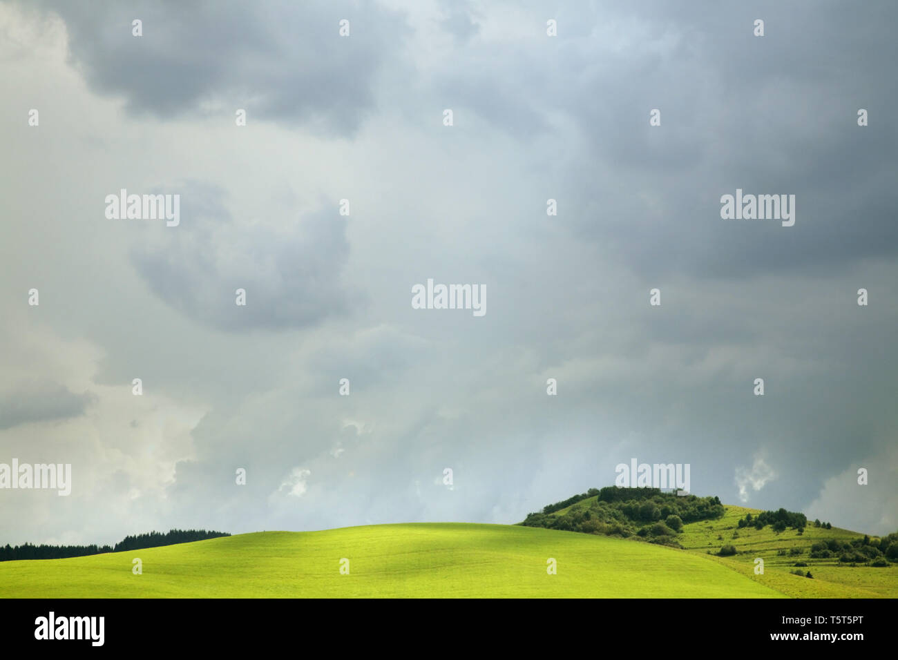 Paysage près de Sromowce Nizne village. Pologne Banque D'Images