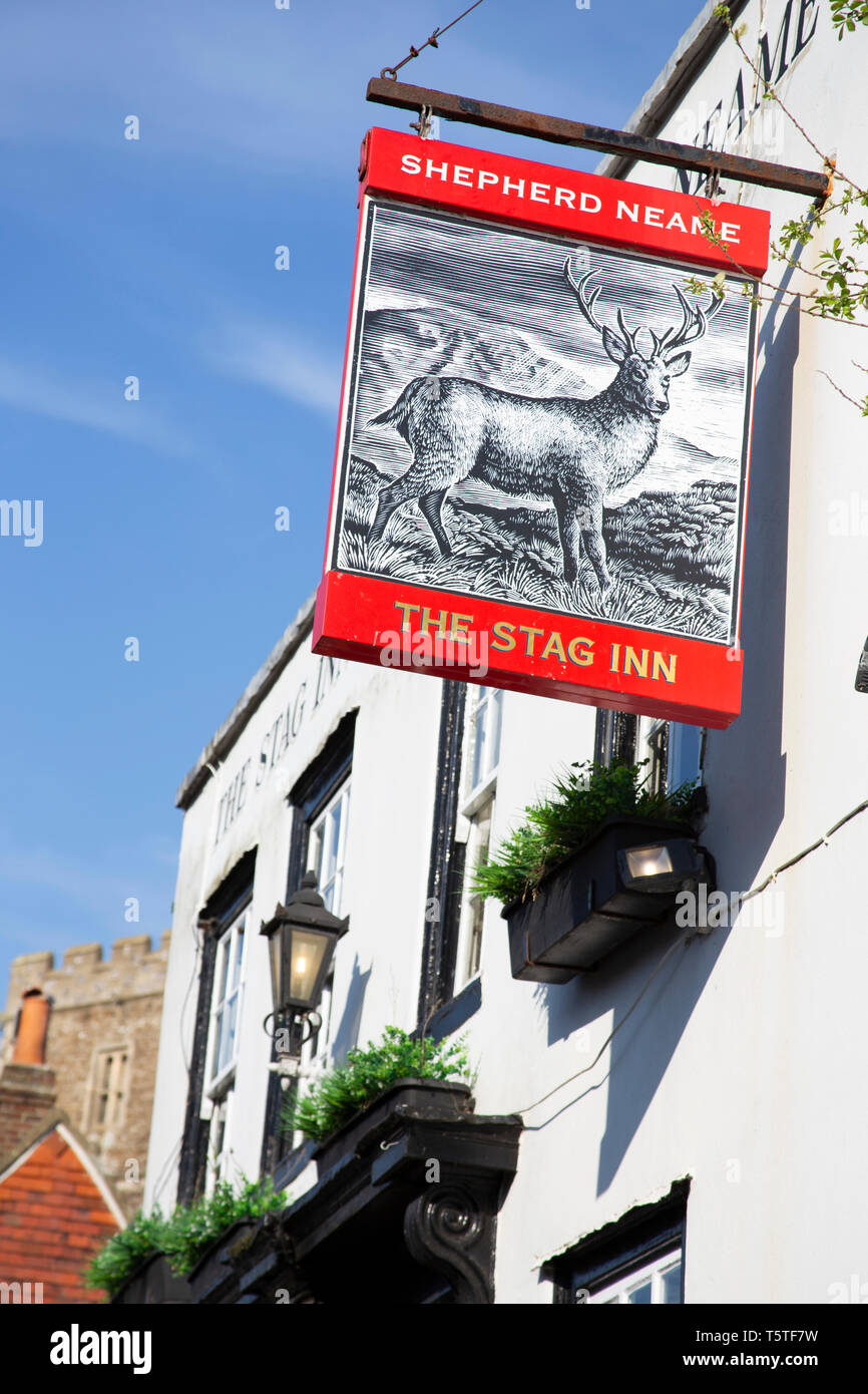 The Stag Inn Hastings, vieille ville Banque D'Images