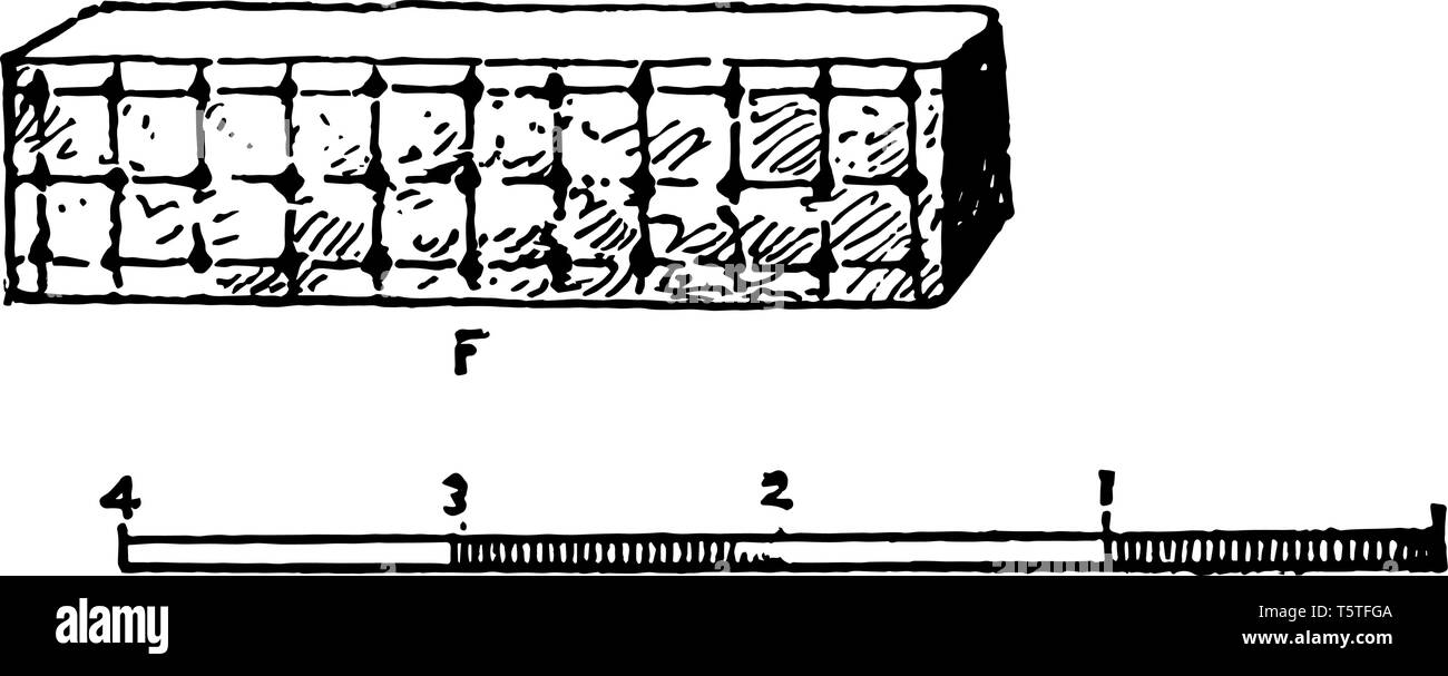 C'est l'image de la Franc-maçonnerie. Il existe une échelle en dessous de l'objet. Il y a un petit carré sur la surface de l'objet, le dessin des lignes vintage ou fra Illustration de Vecteur