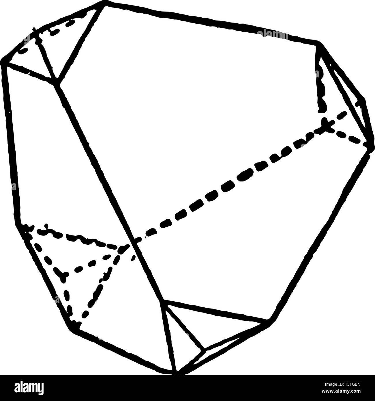 L'exemple de combinaison d'un tétraèdre et une Rombododecahedron, vintage  dessin ou gravure illustration Image Vectorielle Stock - Alamy