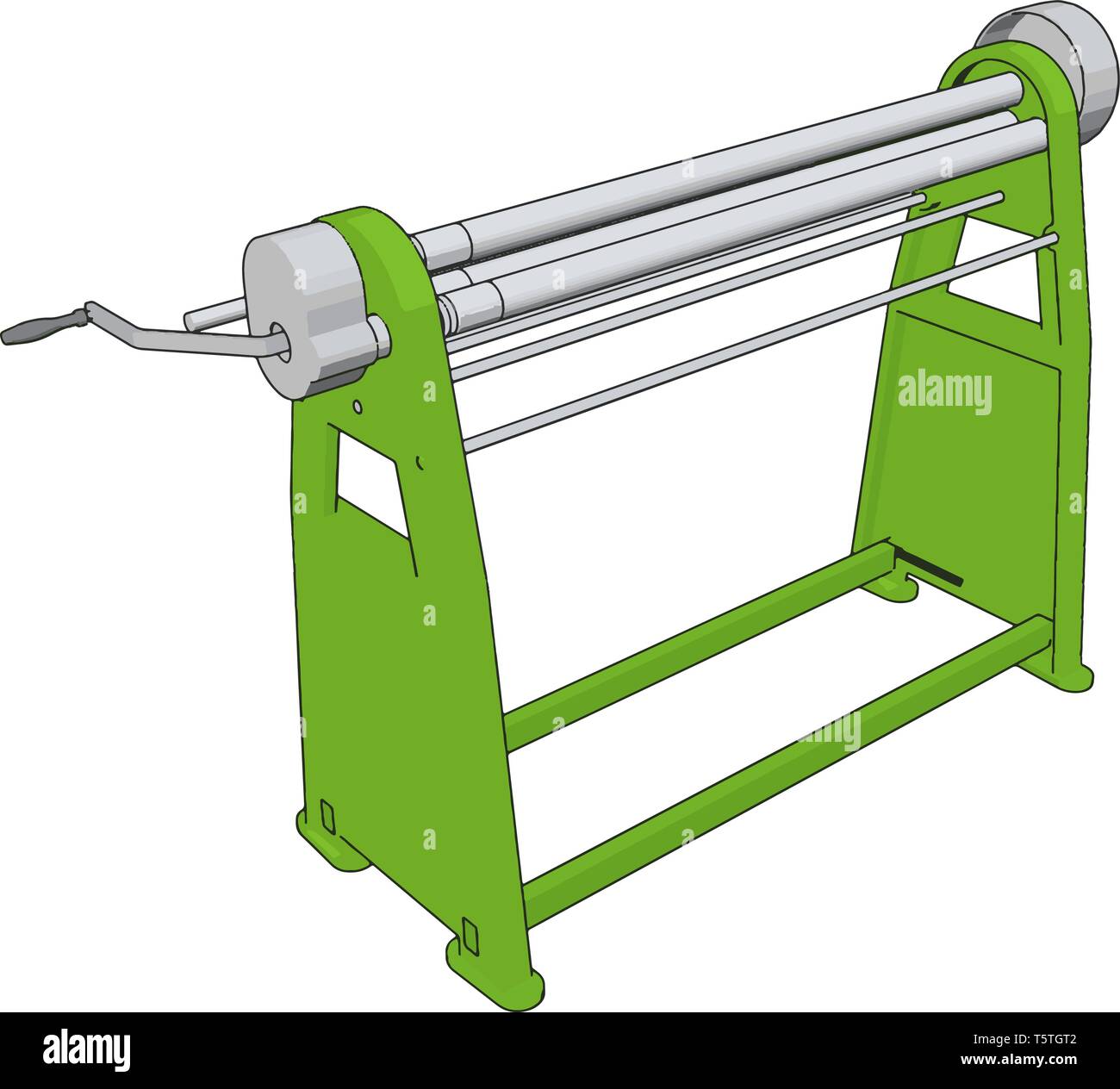 Appuyer sur le frein manuel vector illustration sur fond blanc Illustration de Vecteur