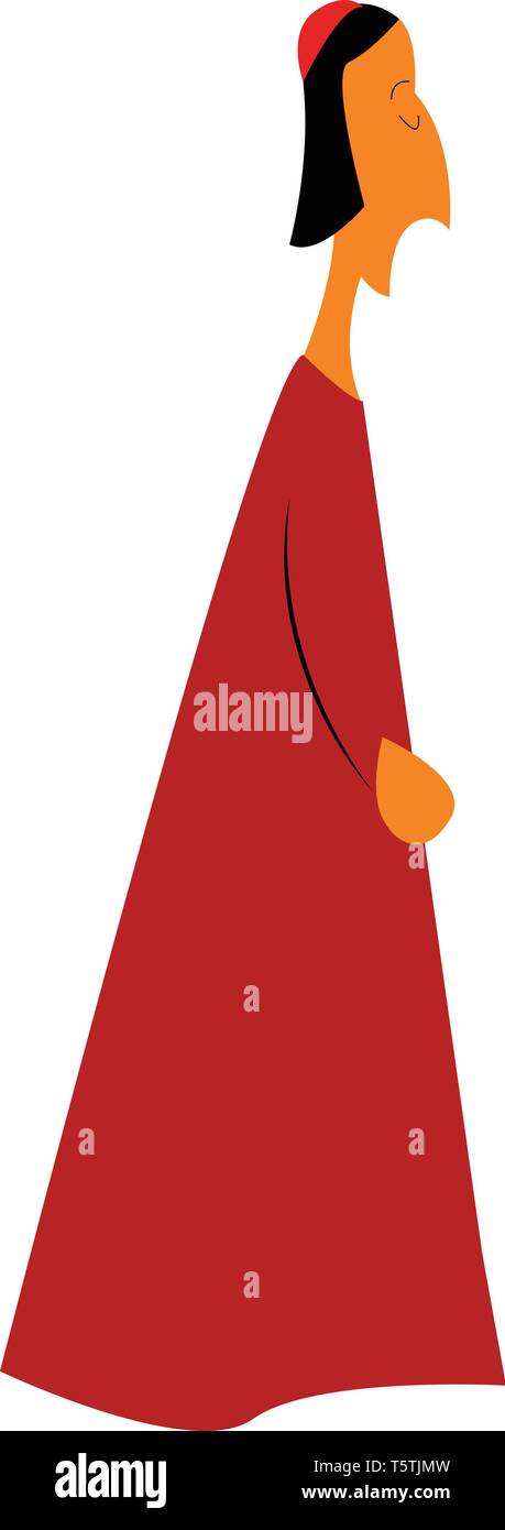 Un cardinal catholique romaine ou vecteur illustration couleur Illustration de Vecteur