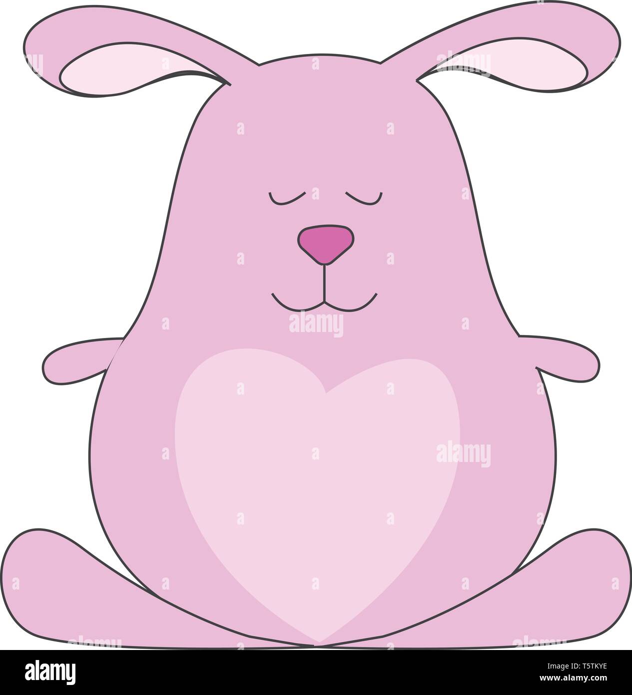 Yeux De Lapin Blanc Rose Banque D Images Vectorielles Alamy