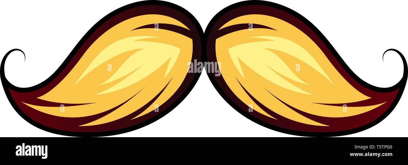 Moustache pour les jeux logo vector illustration sur fond blanc Illustration de Vecteur