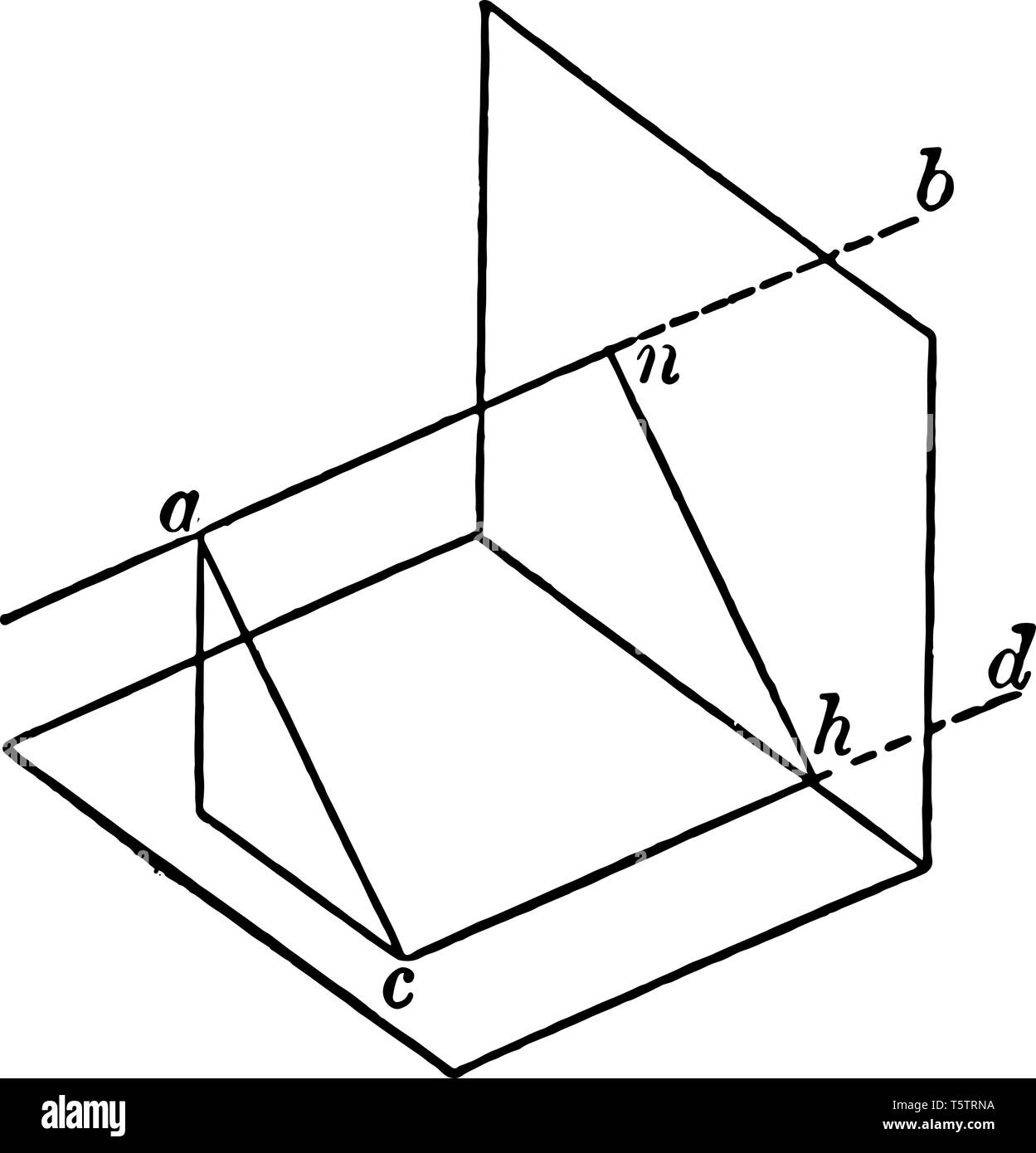 Perspective géométrique est une méthode de dessin par lequel il est possible de décrire une forme tridimensionnelle, c'est ressemble de près à la scène comme visualiser Illustration de Vecteur