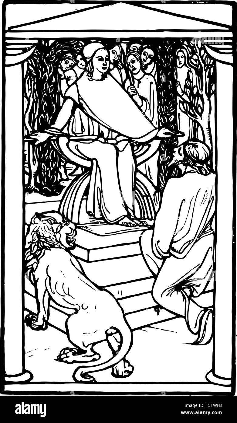La boule de cristal est une série de poèmes narratifs c'est deviné l'avenir et des augures avec pleurer était répandue béryls vintage dessin ou gravure Illustration de Vecteur