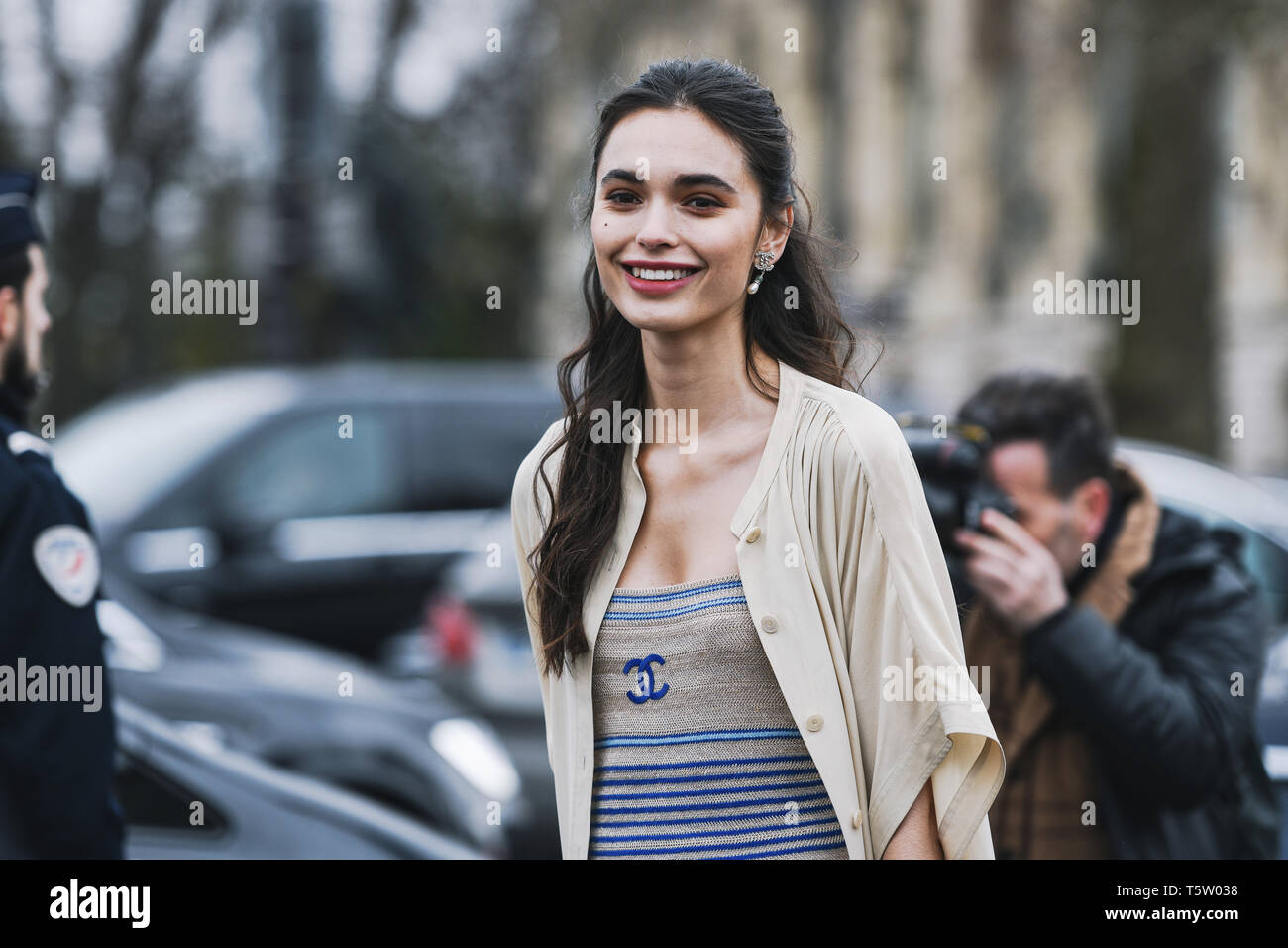 Paris, France - 5 mars 2019 - Street Style : Solange Smith avant un défilé de mode pendant la Fashion Week de Paris - PFWFW19 Banque D'Images
