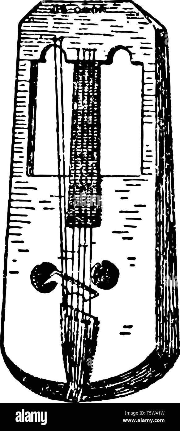 Crwth archaïque est un instrument de musique, de dessin Ligne vintage ou gravure illustration. Illustration de Vecteur