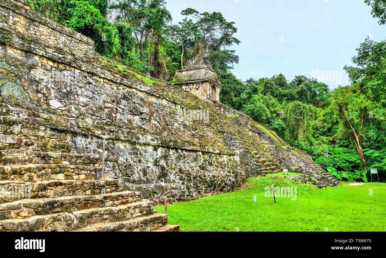 Ruines de Palenque au Chiapas, Mexique Banque D'Images