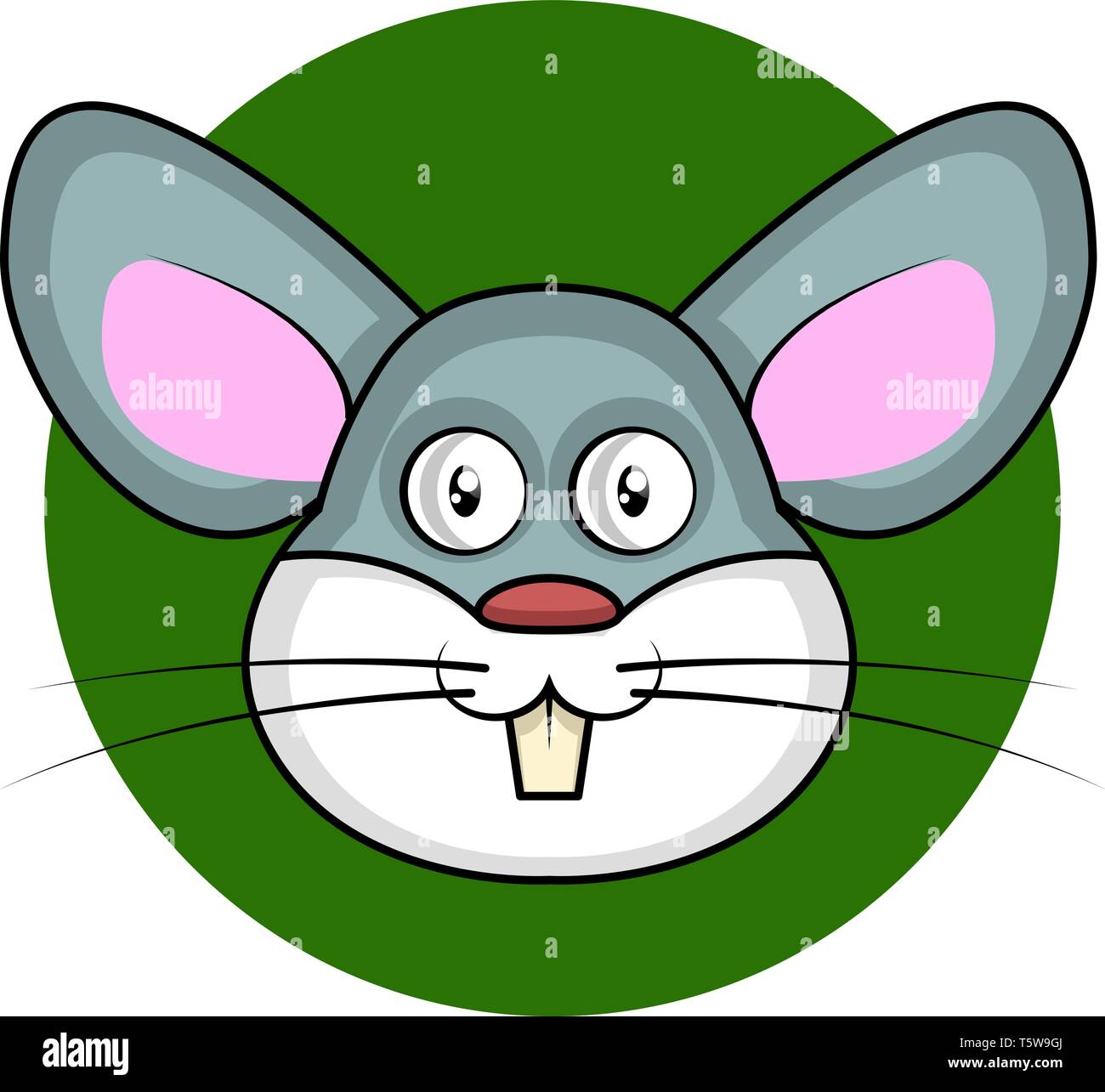 Cute cartoon vector lapin illustartion sur fond blanc Illustration de Vecteur