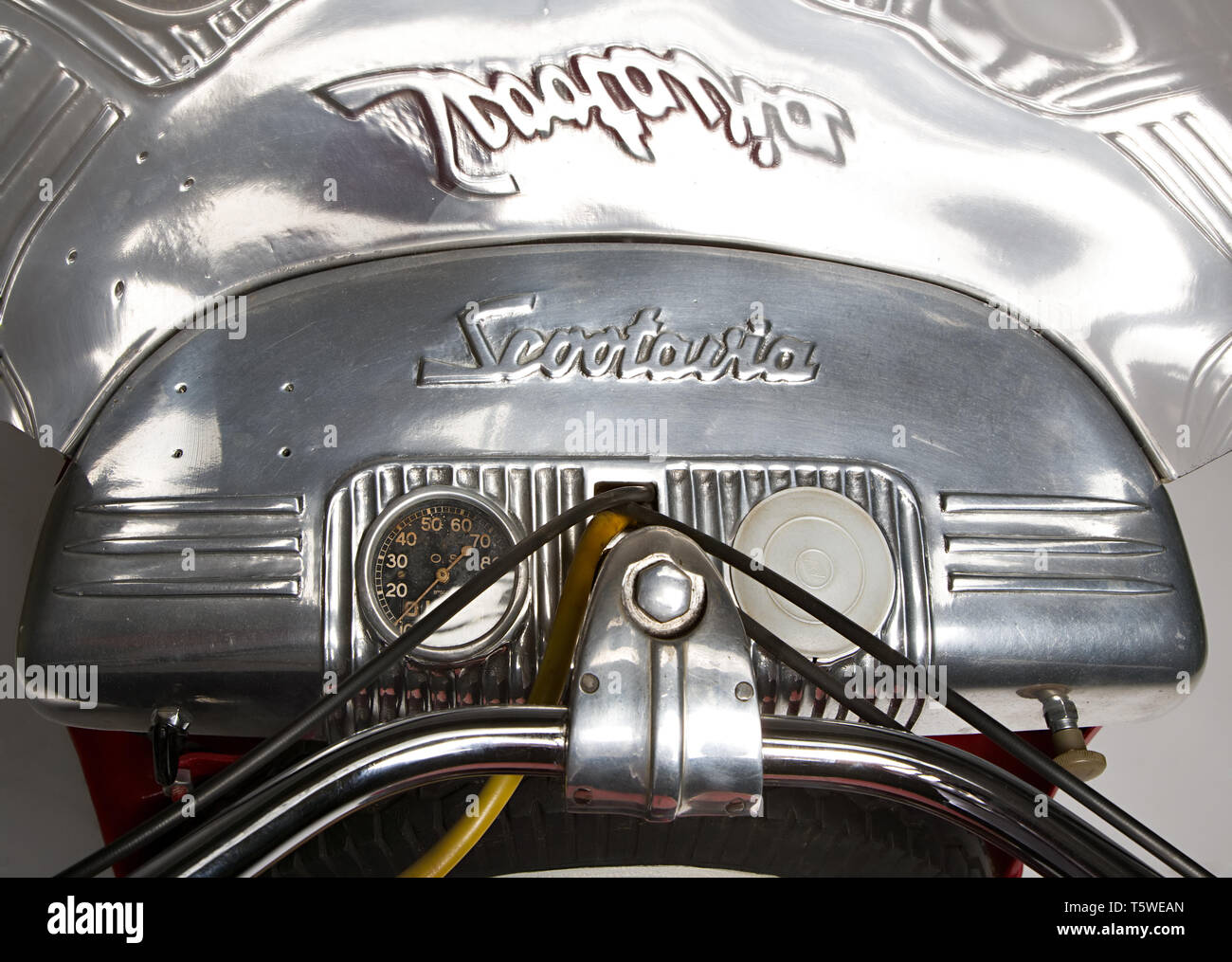 Moto d'epoca Morin Scootavia. Scooter. Marca : André Morin modello : Scootavia nazione : Francia - Parigi anno : 1950 conditions : restau Banque D'Images