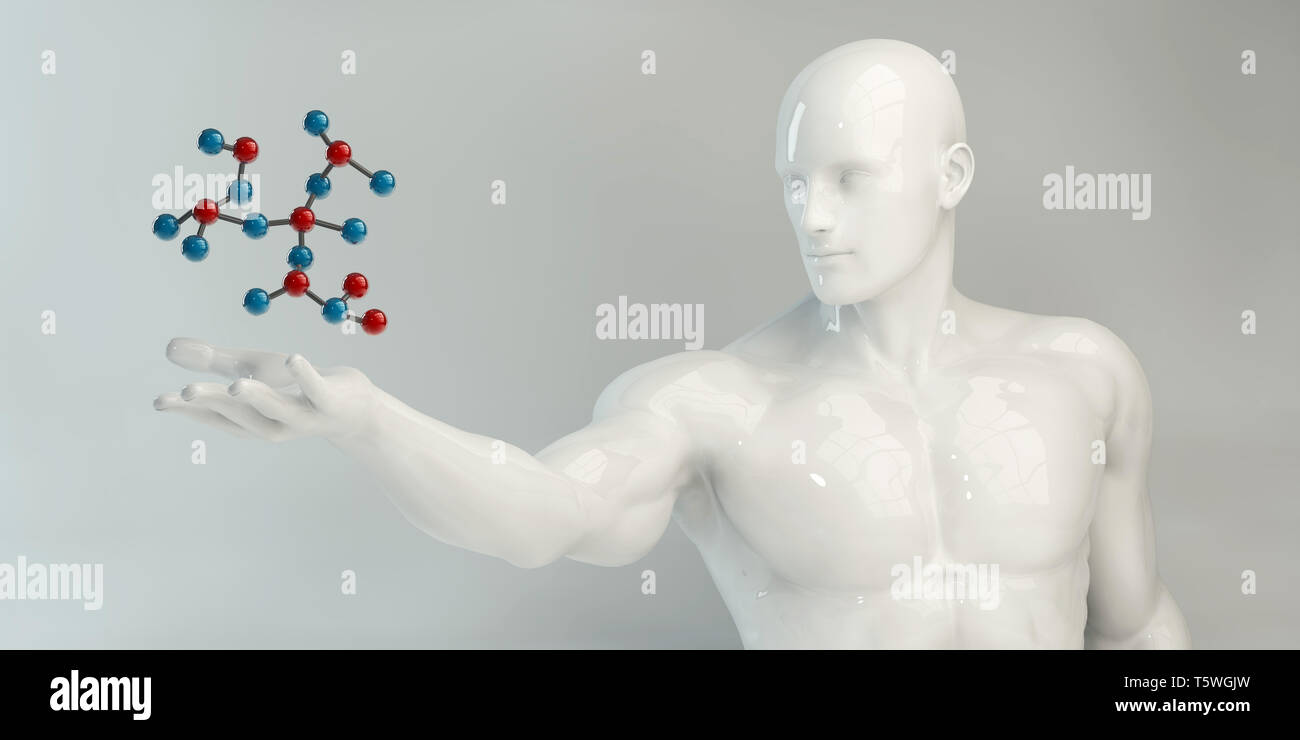 Molécules résumé des antécédents médicaux comme un concept scientifique Banque D'Images