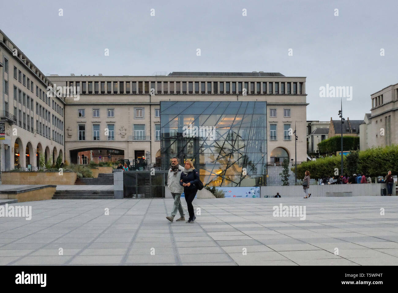 Bruxelles, la capitale de la Belgique et l'UE Banque D'Images