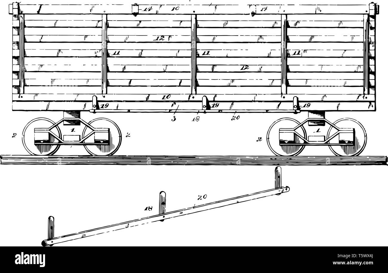 Cette illustration représente la canne à sucre qui est le transport de voiture transport de sucre, vintage dessin ou gravure illustration. Illustration de Vecteur