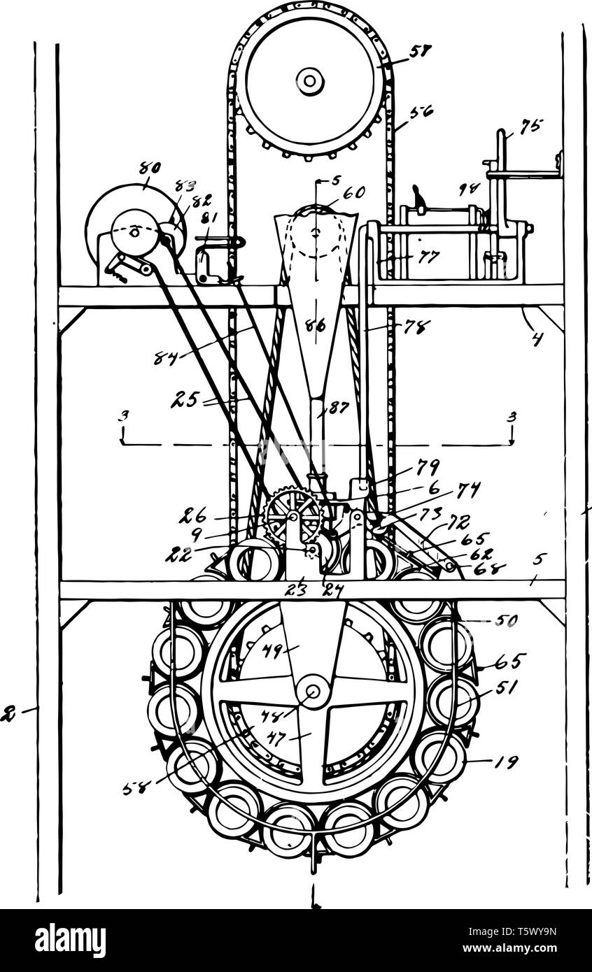 La Phonographie Record est un dispositif mécanique utilisé pour enregistrer et reproduire le son vintage dessin ou gravure illustration. Illustration de Vecteur
