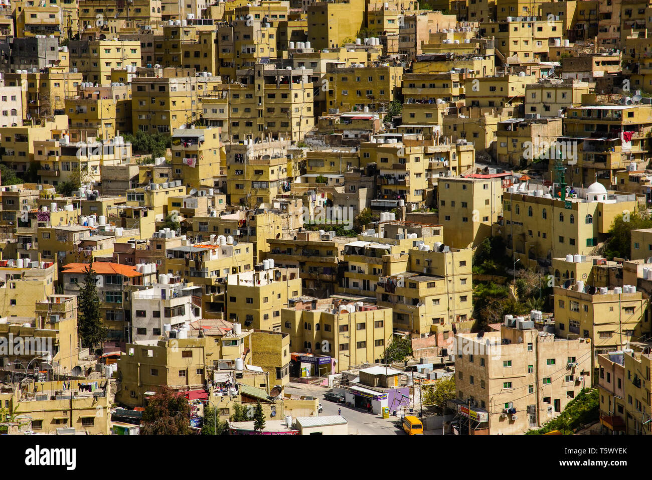 Portrait d'Amman, capitale de la Jordanie. Banque D'Images