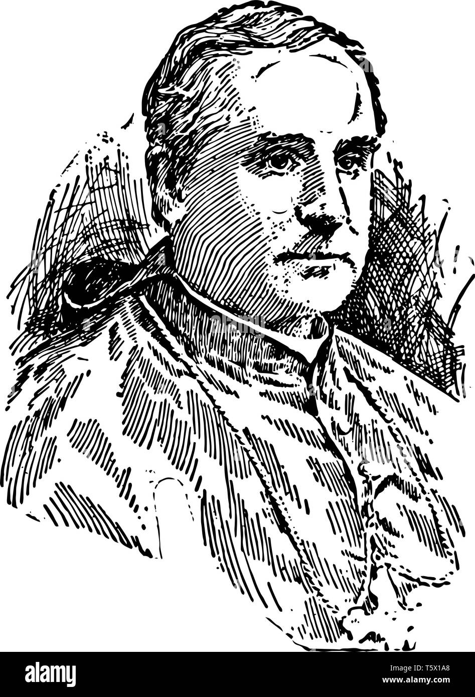 John Murphy Farley 1842 à 1918 il était prélat de l'église catholique romaine et l'archevêque de New York de 1902 à 1918 vintage dessin ou engra Illustration de Vecteur