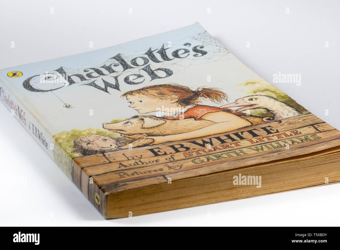 Close up image of Charlotte Livre Web par EB White Banque D'Images