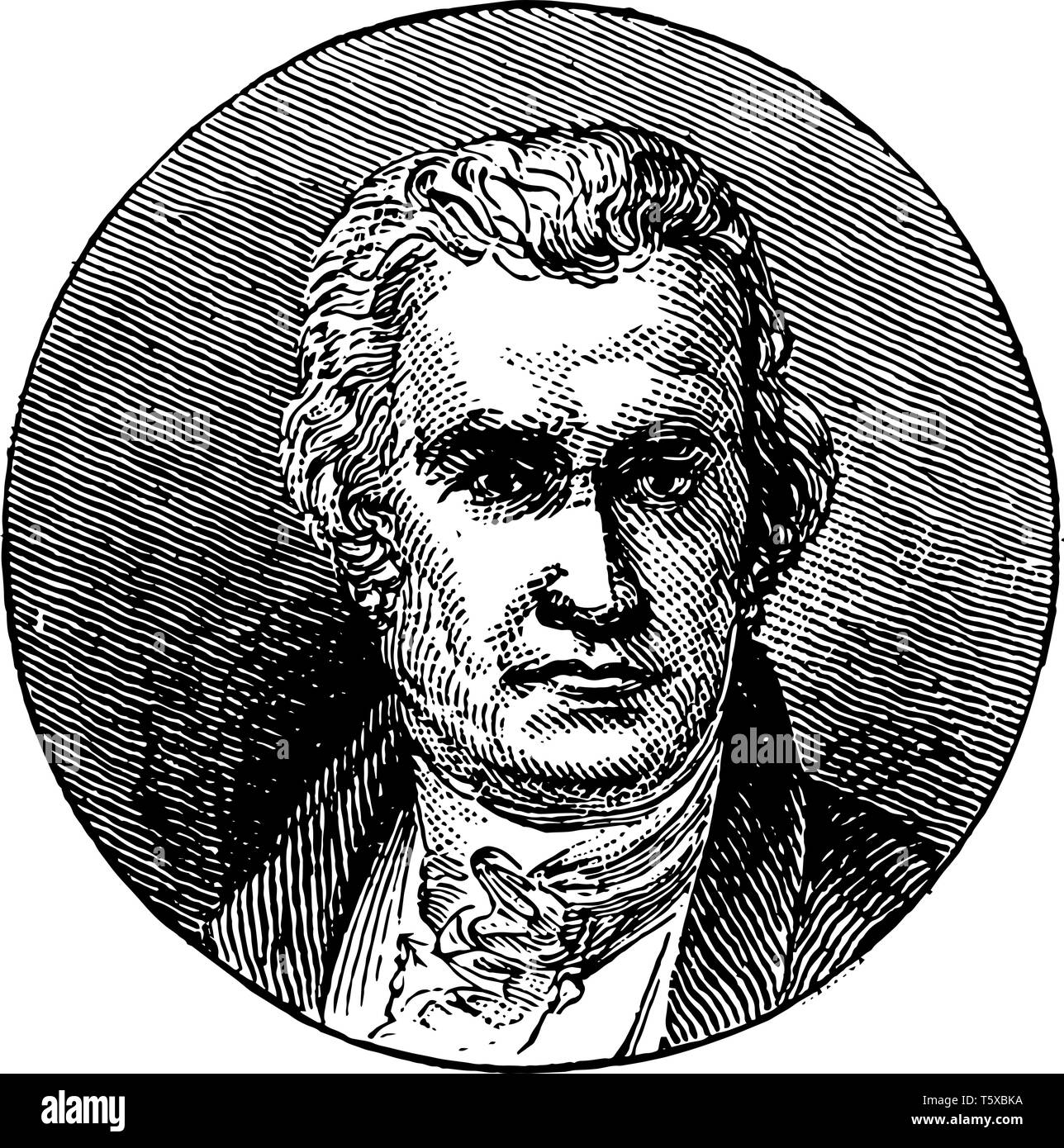 James Watts, 1736-1819, il était un inventeur écossais, ingénieur mécanicien, et chimiste, vintage dessin ou gravure illustration Illustration de Vecteur