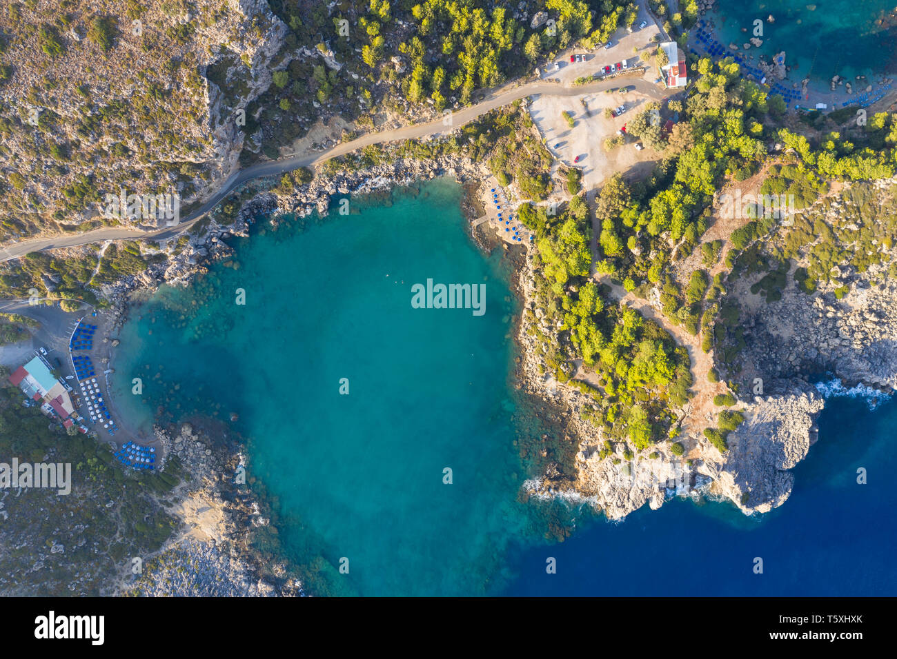 La Grèce, Rhodes, Anthony Quinn Bay Banque D'Images