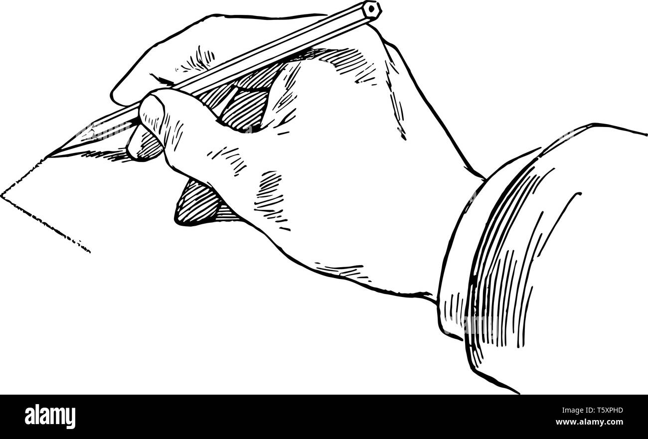 Dessiner une ligne horizontale en tenant le crayon à l'écart de l'objet point sont tirées des lignes verticales parallèles et par demi-cercles entre eux vinta Illustration de Vecteur