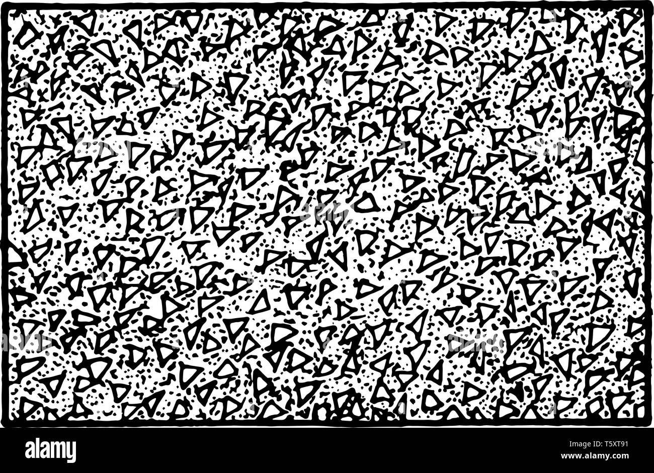 Le béton est à l'aide de modèles schématiques ; matériaux de construction, faite à partir d'un mélange de cassé, propagation ou coulée dans des moules et qui forme une stonelike, Illustration de Vecteur